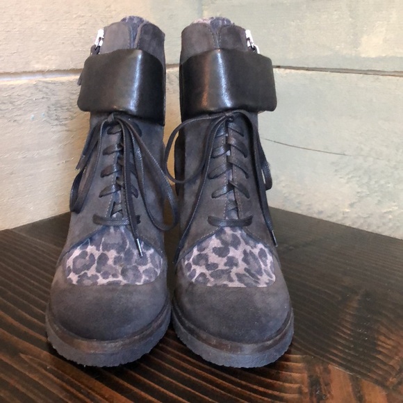 Made in Italy Vic Wedge Leather Sneakers - Picture 3 of 14